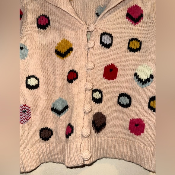 Anthropologie / Monogram HWR Chocolate Box Cardigan Sweater Wool Blend - Large - Picture 4 of 7